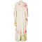 1960s Japanese Cherry Blossom and Floral Silk Kimono