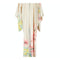 1960s Japanese Cherry Blossom and Floral Silk Kimono