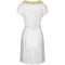 1960s Jennifer Lee Irish Linen White Floral Embroidered Dress
