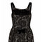 1960s John Cavanagh Black Lace and Velvet Couture Cocktail Dress