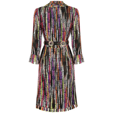 ARCHIVE - 1960s Klevenhands Couture Woven Wool Dress With Matching Belt