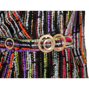ARCHIVE - 1960s Klevenhands Couture Woven Wool Dress With Matching Belt
