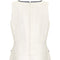 1960s Louis Feraud For Rembrandt White Mini Dress With Navy Appliqué