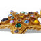 1960s Mode Art Star Pendant Necklace With Multicoloured Rhinestones