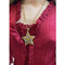 1960s Mode Art Star Pendant Necklace With Multicoloured Rhinestones