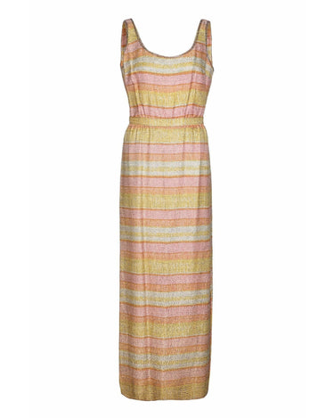 1960s Mollie Parnis Beaded Dress
