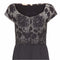 1960s Monochrome Beaded Bodice Dress