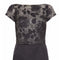 1960s Monochrome Beaded Bodice Dress