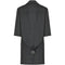 1960s Mr Blackwell Black Linen and Silk Blend Coat Dress