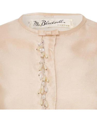 1960’s Mr Blackwell Ivory Silk Jacket
