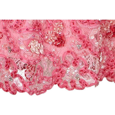 ARCHIVE - 1960s Norman Hartnell Couture Pink Beaded Dress Owned by Dame Barbara Cartland