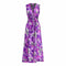 1960s or 1970s Purple Floral Skirt Set