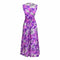 1960s or 1970s Purple Floral Skirt Set
