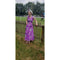 1960s or 1970s Purple Floral Skirt Set