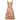 1960s Orange and Yellow Rose Print Cotton Dress