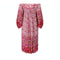 1960s Original Boho Paisley Print Indian Block Work Dress