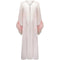 1960s Pale Pink Chiffon Peignoir Gown With Feather Trim