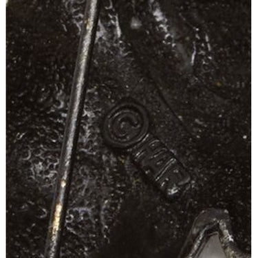 ARCHIVE: 1960s Pewter Har Sultan Blackamoor Brooch With Fantasy Rhinestones