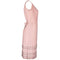 1960s Pink Georgette Sequin Beaded and Lace Dress