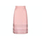 1960s Pink Georgette Sequin Beaded and Lace Dress
