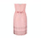 1960s Pink Georgette Sequin Beaded and Lace Dress