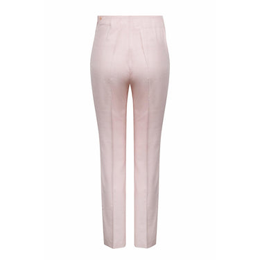 ARCHIVE - 1960s Pucci Silk Pale Pink Trouser Set With Vibrant Rosette Print