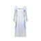 1960s Quad Pastel Mediaeval Style Angel Sleeve Maxi Dress