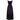 1960s Rappi Black Silk Taffeta Gown with Velvet Applique
