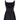 1960s Rappi Black Silk Taffeta Gown with Velvet Applique