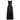 1960s Rappi Black Silk Taffeta Gown with Velvet Applique