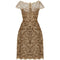 1960s Samuel Winston Gold Lace Dress