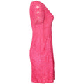 1960s Shocking Pink Eyelet Lacework Dress