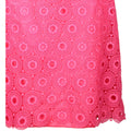 1960s Shocking Pink Eyelet Lacework Dress