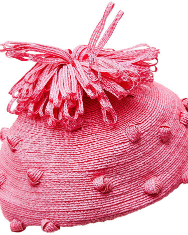 1960s Simone Minman Straw Bobble Hat