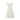 1960s Square Micro Print White Cotton Circle Dress
