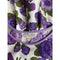 1960s Waffle Cotton Purple Floral Print Dress