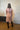 ARCHIVE - 1960s Clevaline Cotton Abstract Pink and White Dress