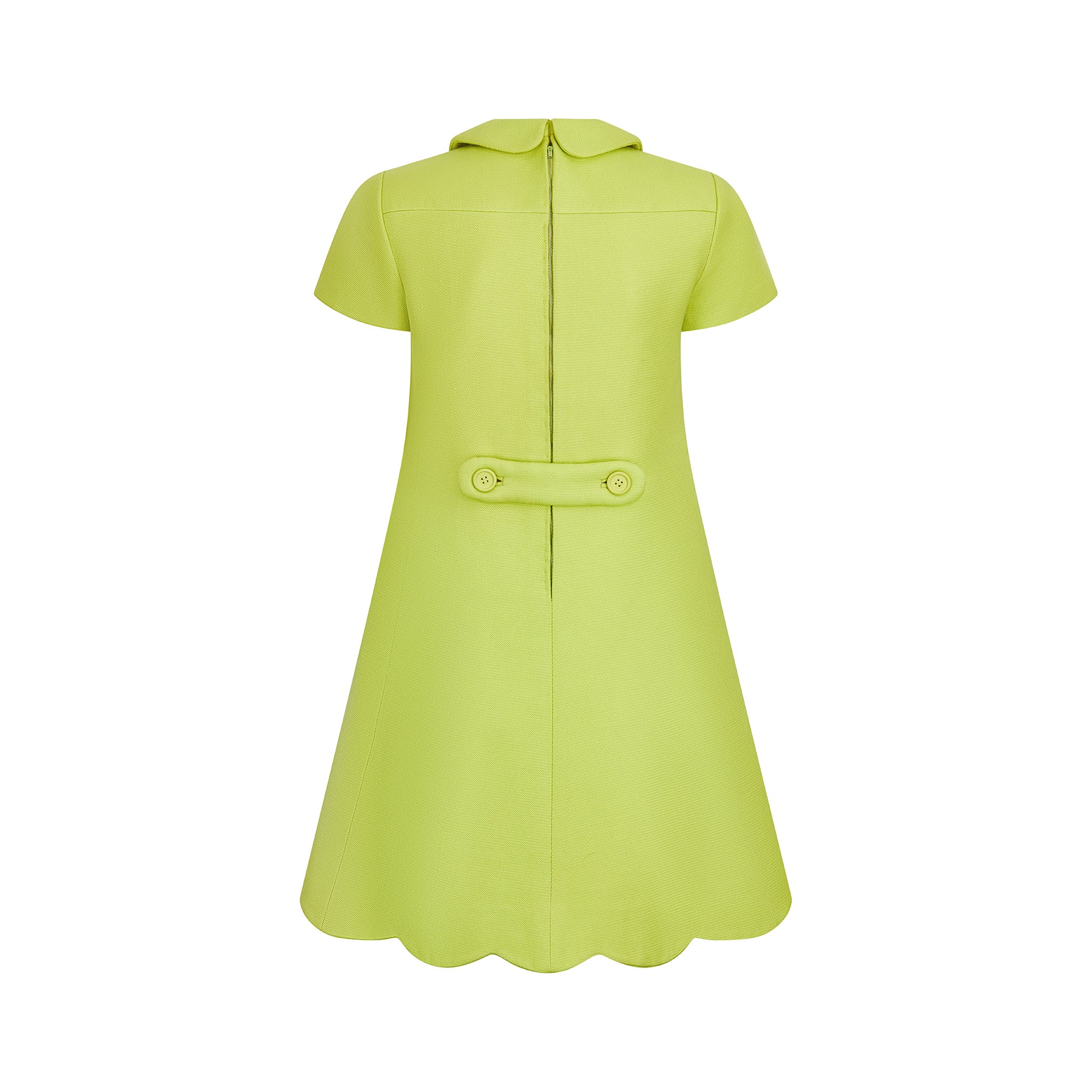 green mod dress A Line Green Mod Dress Retro Scooter Dress 60s Custom Made