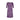 1960s Cresta Couture Purple Floral Print Dress