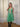 ARCHIVE: 1960s Harrods Emerald Green Lingerie Slip With Lace Windows