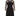 1960s Helena Barbieri Black Silk Chiffon Dress