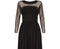 1960s Helena Barbieri Black Silk Chiffon Dress-CIRCA VINTAGE LONDON