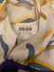 1960s Jean Allen Organza Abstract Maxi Print Dress