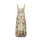 1960s Jean Allen Organza Abstract Maxi Print Dress