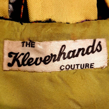 ARCHIVE - 1960s Klevenhands Couture Woven Wool Dress With Matching Belt