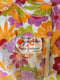 1960s Marjon Couture Keyhole Neckline Floral Print Dress