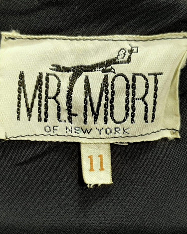 1960s Mr Mort Rich Printed Velvet Wrap Dress or Coat