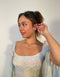 1960s Quad Pastel Mediaeval Style Angel Sleeve Maxi Dress-CIRCA VINTAGE LONDON