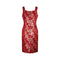 ARCHIVE: 1960s Red and Gold Brocade Shift Dress