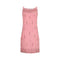 1960s Robert Dorland Pink Sequin and Beaded Mini Dress